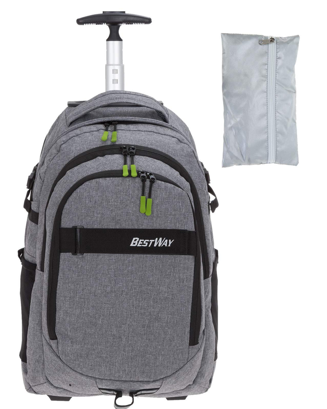 Bestway Trolley Schulrucksack Schultrolley 2 Teile Set Packer Evo inklusive Regenhülle 40244 (Dark S