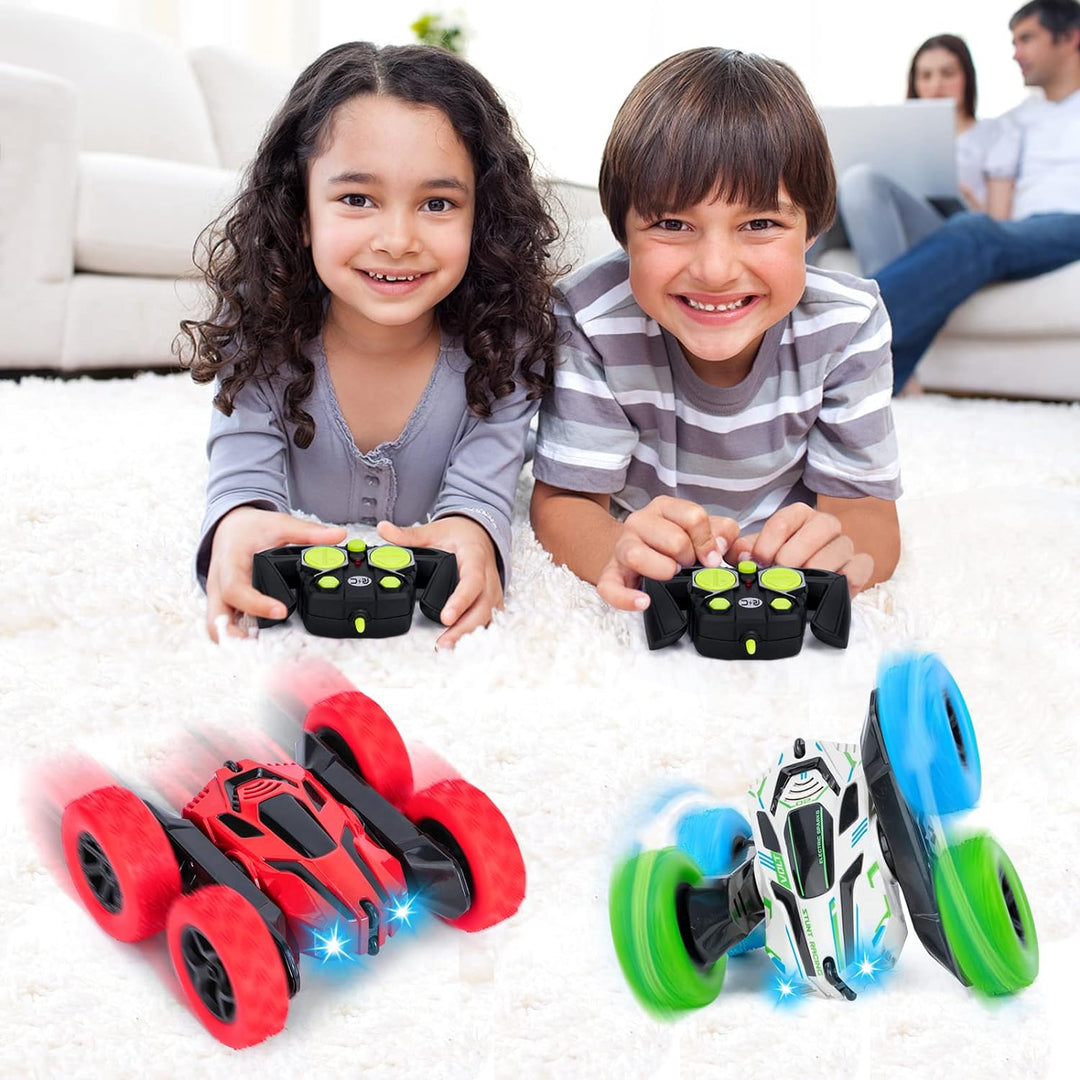 Ferngesteuertes Auto für Kinder RC Stunt Auto 4WD 2.4 Ghz Fernbedienung 360° Flip RC Auto Offroad mi