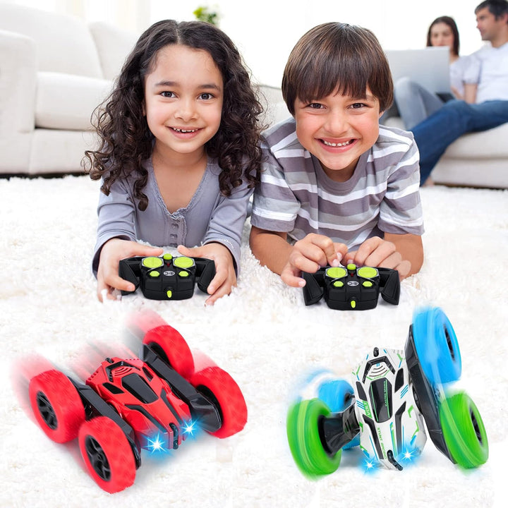 Ferngesteuertes Auto für Kinder RC Stunt Auto 4WD 2.4 Ghz Fernbedienung 360° Flip RC Auto Offroad mi