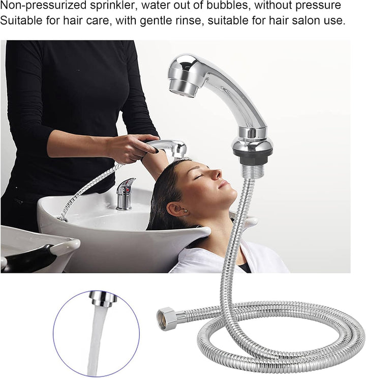 Handbrause für Waschbecken mit 2cm Gewinde (G1/2" Wasserhahnanschluss), Universeller Duschkopf Aufsa