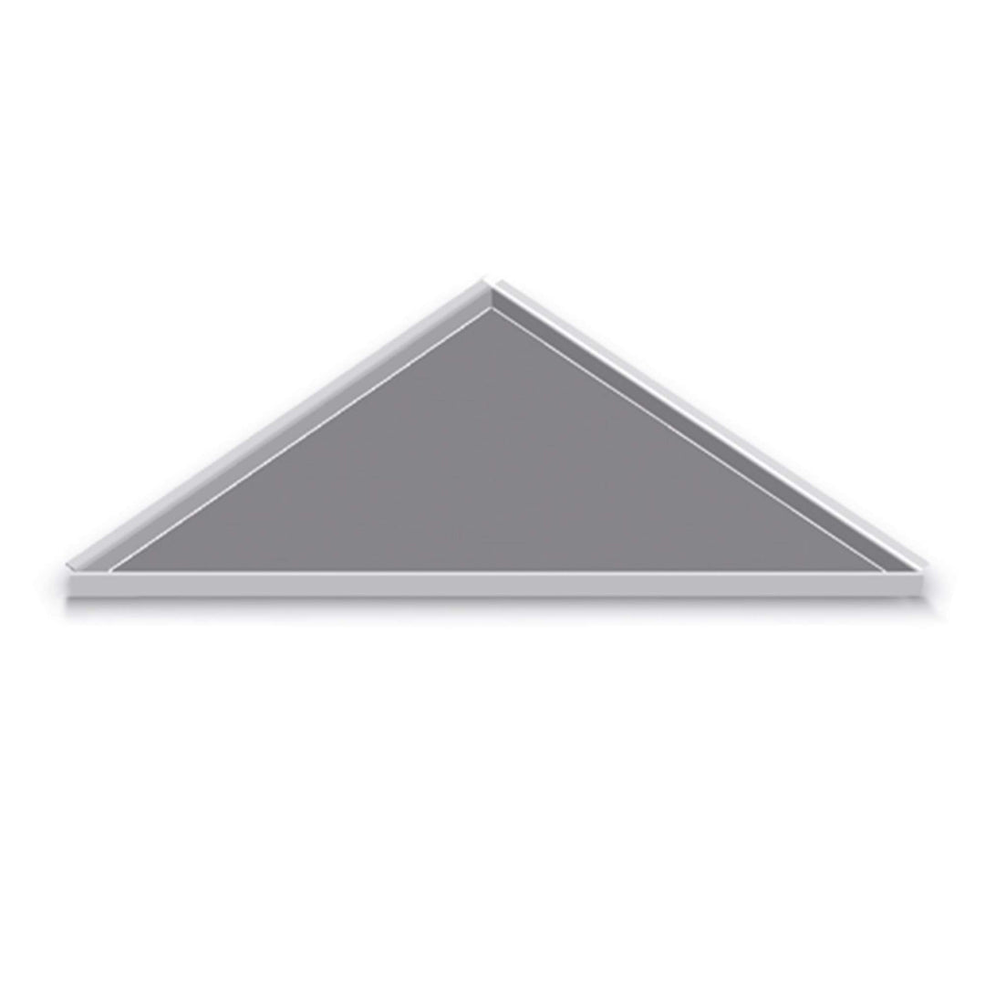 Karl Dahm 1x befliesbare Duschablage zum Kleben 265 x 265 x 370 mm I Duschablage ohne Bohren anbring