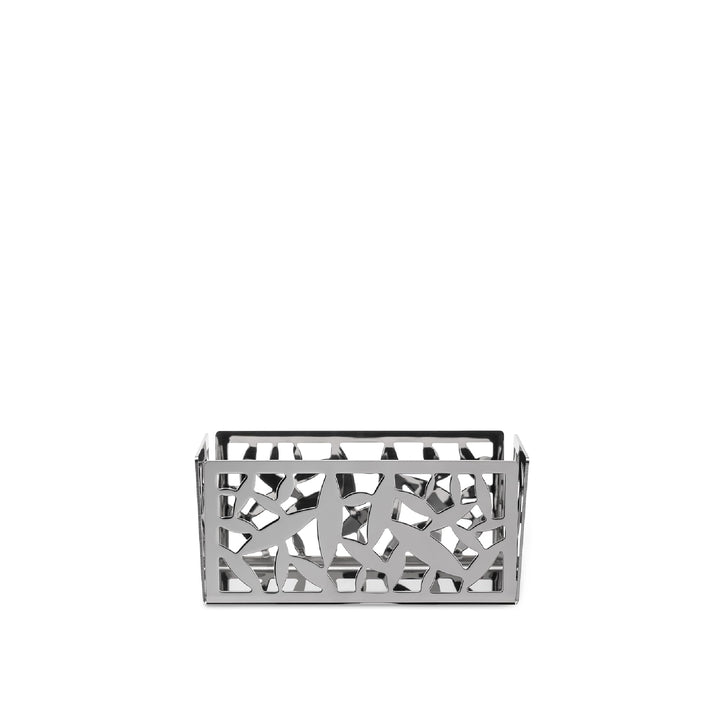 Alessi Cactus. Tee/Zucker Tasche Halter (msa29), Silber