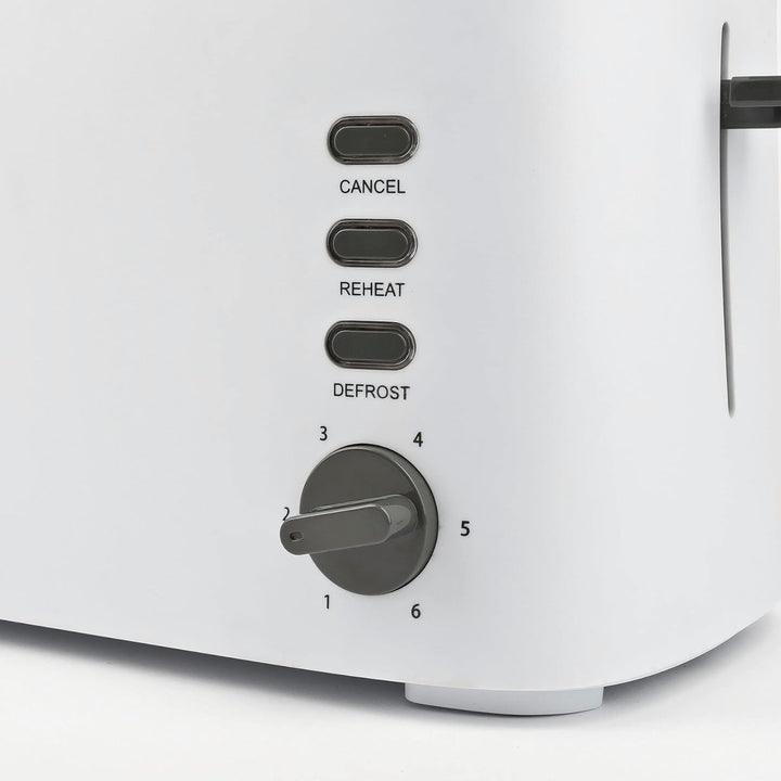 G3 Ferrari G10142 Toaster Grosse Scheiben "Essential Toast", 1500 W, 4 Toast, Weiss