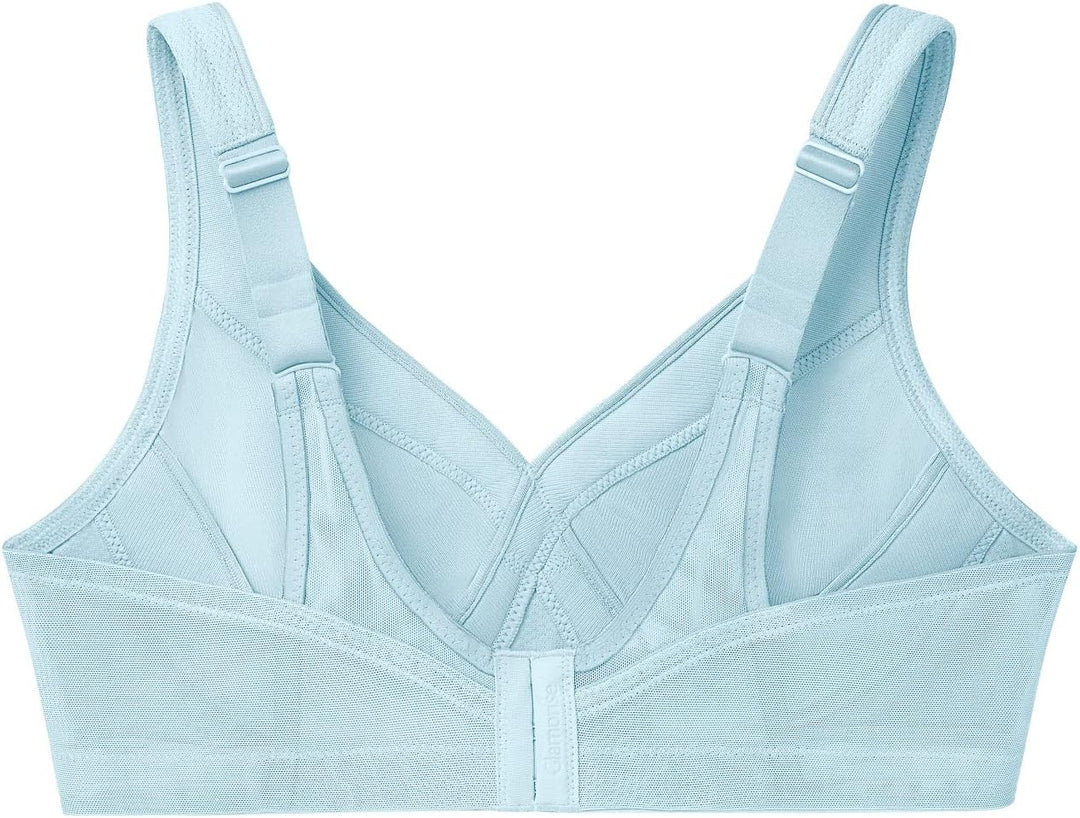 Glamorise Damen Vollschalen BH Full Figure MagicLift Seamless Wirefree Sports Bra #1006 Eiswasser 75