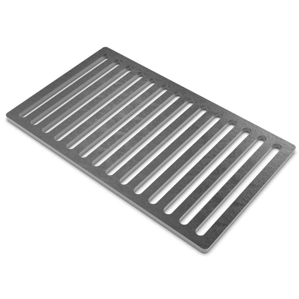 Czaja Ofenrost 30 cm x 18 cm aus massivem Stahl - langlebiger als Gussroste und Bruchsicher - für Öf
