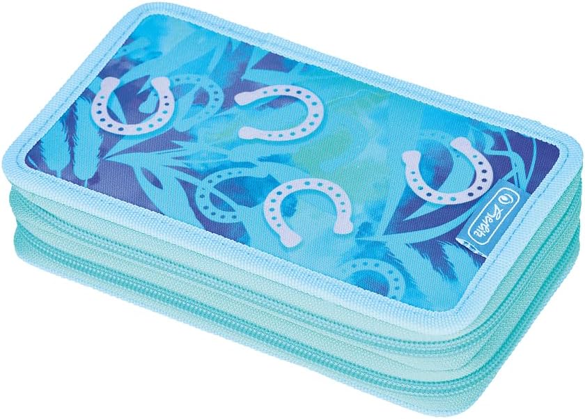 Herlitz Federmäppchen Doppel mit Ausrüstung, Kinder Tasche für Schulutensilien, Funktionelles Utensi