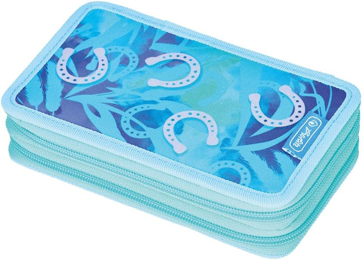 Herlitz Federmäppchen Doppel mit Ausrüstung, Kinder Tasche für Schulutensilien, Funktionelles Utensi