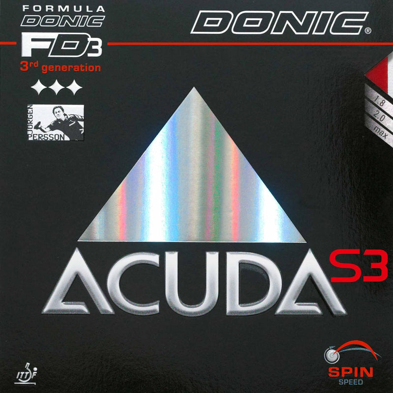 DONIC Belag Acuda S3 rot 2,0 mm, rot 2,0 mm