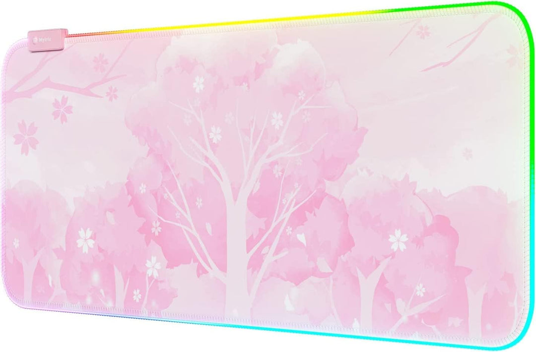 Mytrix RGB Gaming Mauspad Rosa Sakura Pink, Pink