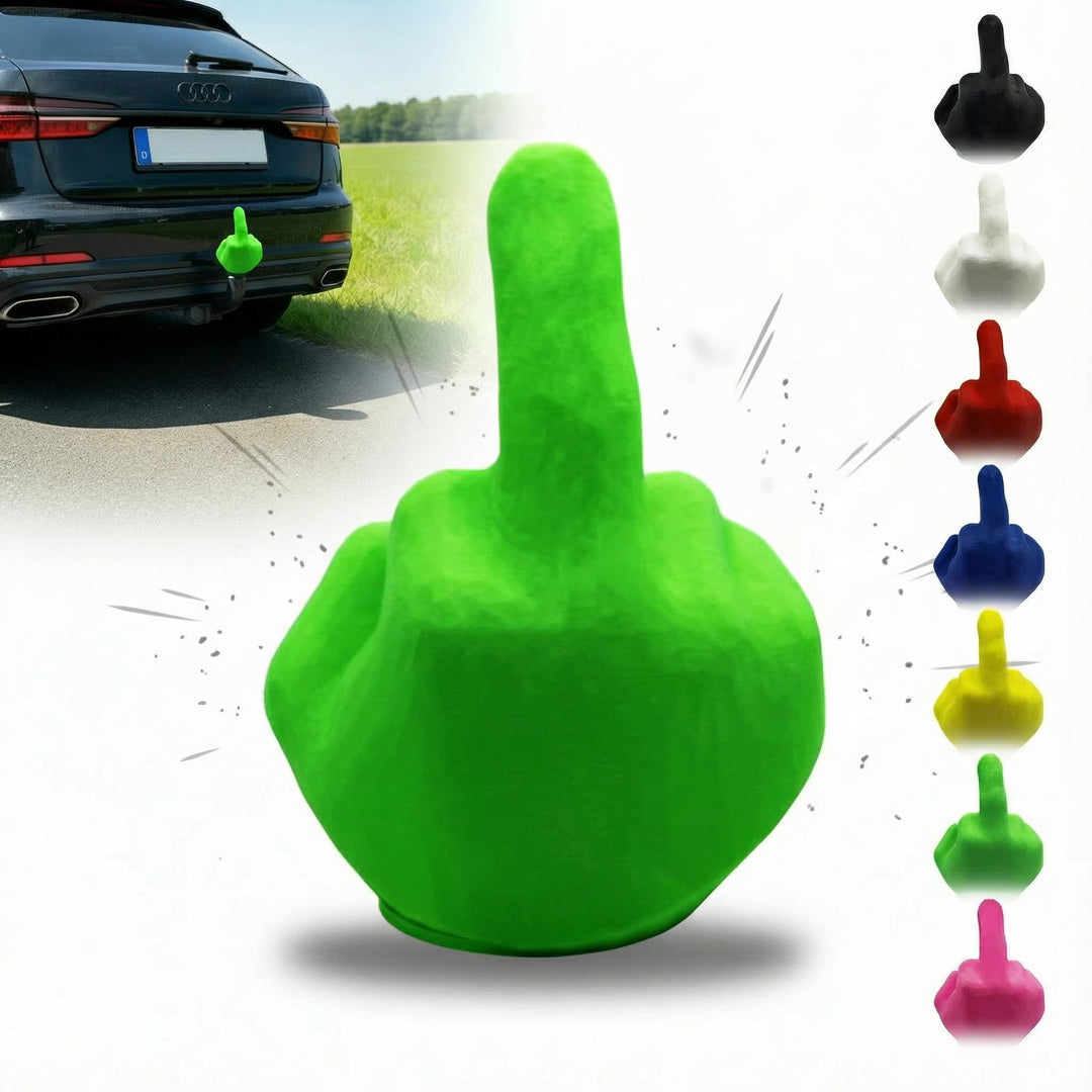 Kugelschutzkappe für Anhängerkupplungen - Hand - Mittelfinger - Abdeckkappe für Kupplungen - AHK Kap