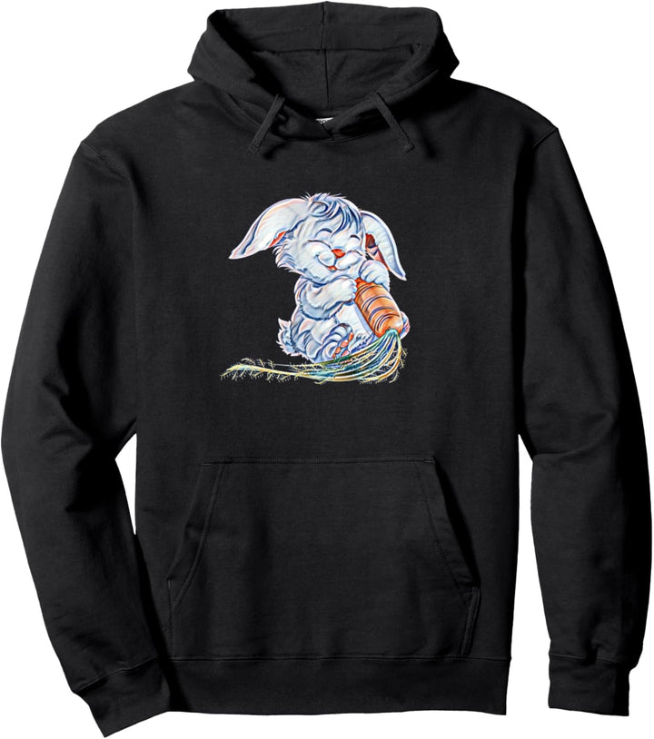 Häschen Hase Motiv Haustiere Nagetiere Kaninchen Hasen Pullover Hoodie