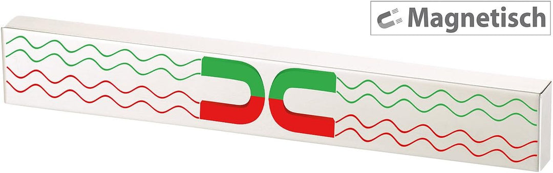 Rosenstein & Söhne Messermagnet: Durchgehende Magnet-Messerleiste aus gebürstetem Edelstahl, 36 cm (
