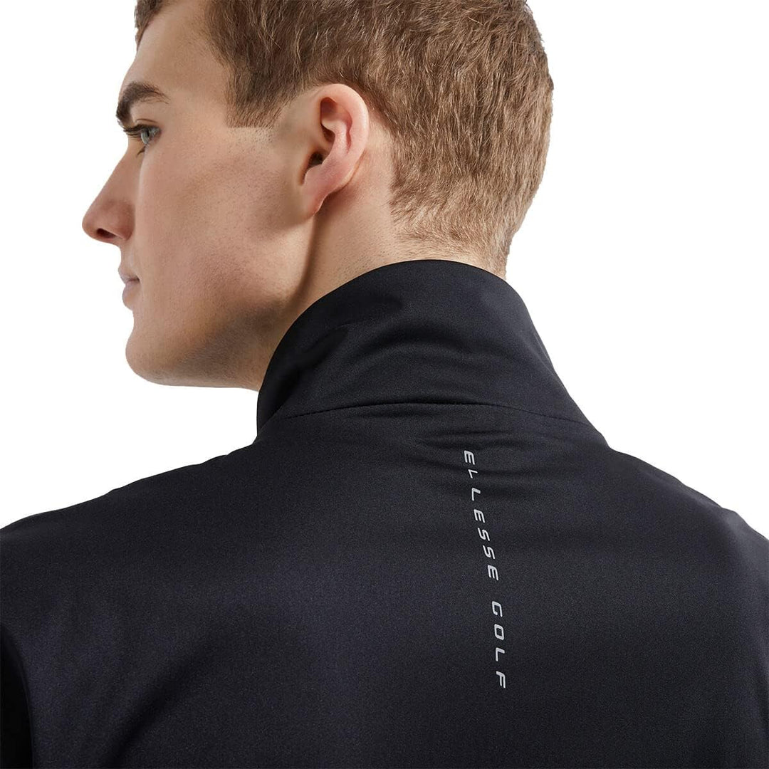 Ellesse Herren Karlia Nähte Verstellbare Manschetten wasserdichte Golfjacke M Schwarz, M Schwarz
