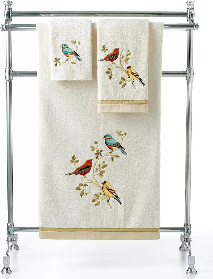 Avanti Linens - Badetuch, weiche und saugfähige Baumwolle, Natur-Badezimmer-Dekor (Gilded Birds Coll