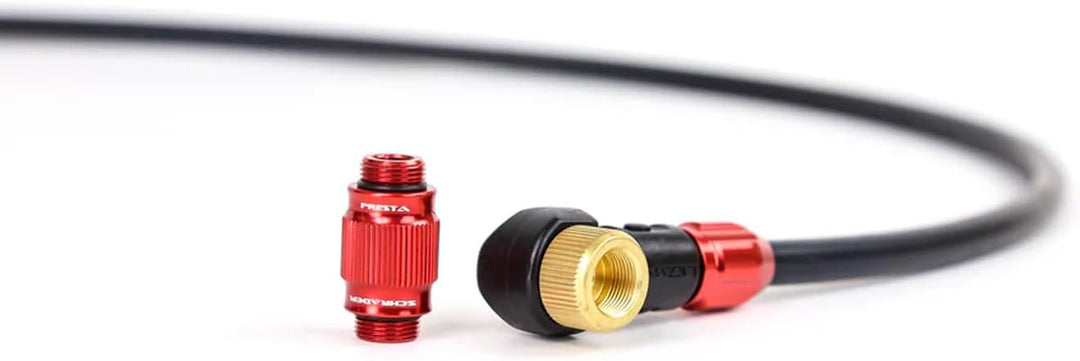 LEZYNE Klassische Fahrradreifenpumpe mit Bodenantrieb, Hochdruck 220 psi, 8,9 cm Messgerät, Presta-