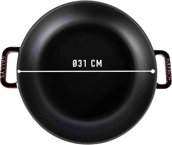 Sallys 'Samira' Deluxe Gusseisentopf - Robustes und Hochwertiges Kochjuwel für Perfektes Garen - für
