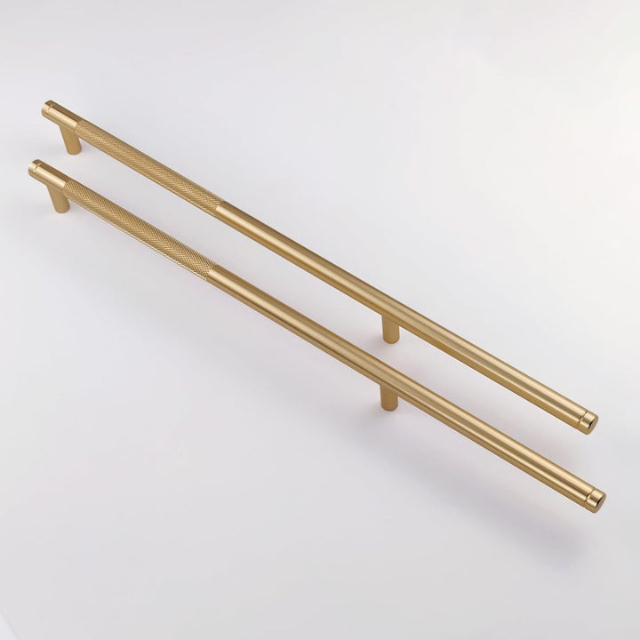 Pexintek 2 Stück Schrankgriffe Gold Moderne Griffe Möbel Möbelgriffe 256mm Lochabstand Türgriffe küc