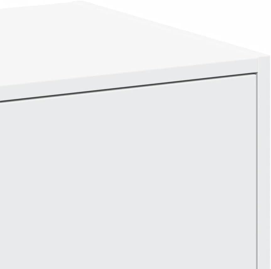 vidaXL Apothekenschrank, weiss, 30 x 41 x 174,5 cm, aus Spanplatte, Apothekenschrank, Apothekenmöbel