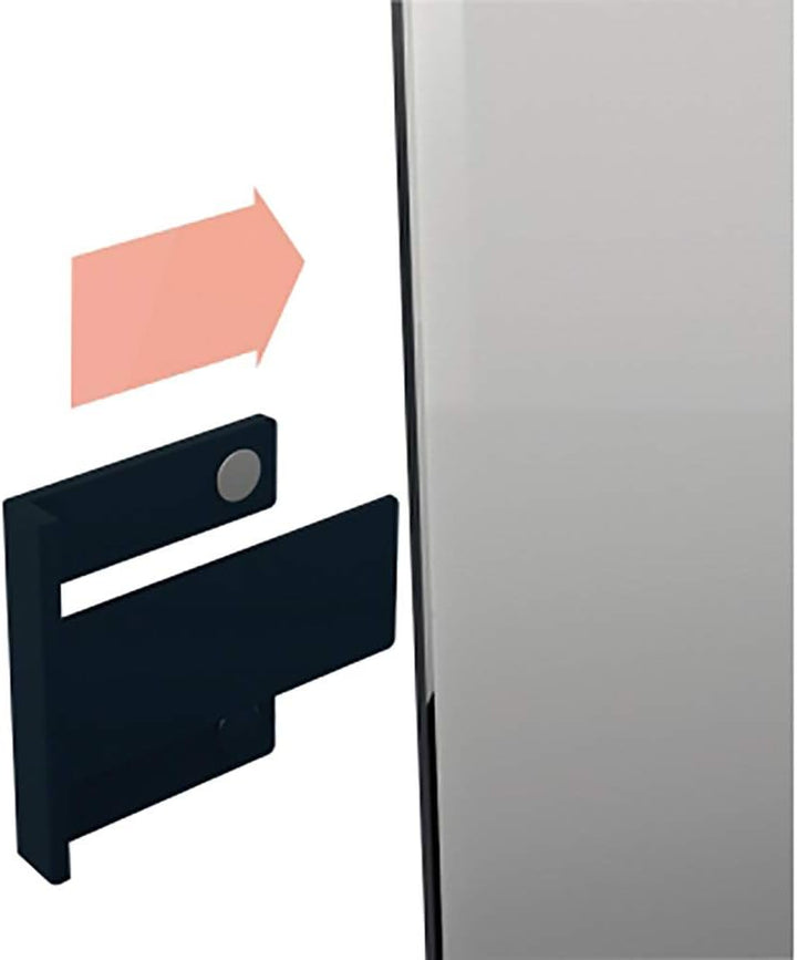SIGEL GL800 Stiftehalter anthrazit, für Glas-Magnetboards Schwarz/Schiere Freude, Schwarz/Schiere Fr