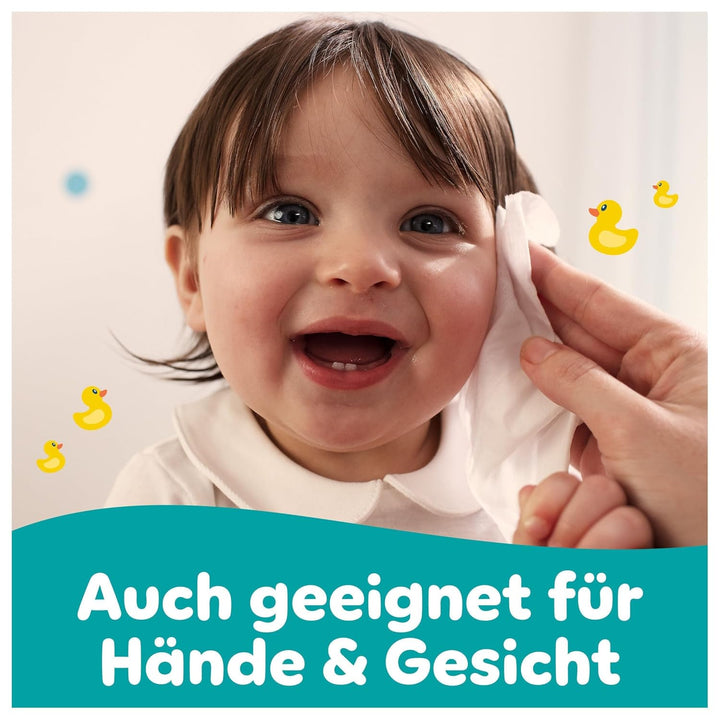 Pampers Fresh Clean Feuchttücher, 12 Packungen mit 80 Stück (960 Stück), zart duftende Reinigung auc