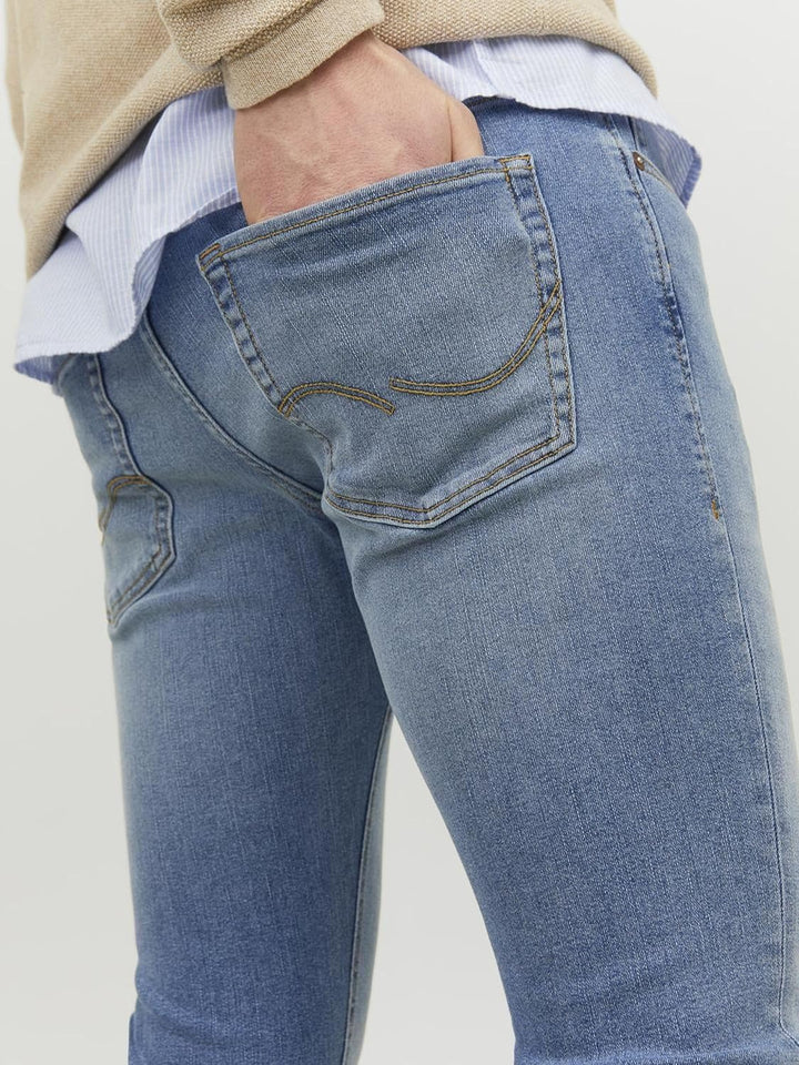 JACK & JONES Male Slim Fit Jeans JJIGLENN JJORIGINAL MF 770 Slim Fit Jeans 30W / 32L Blue Denim, 30W