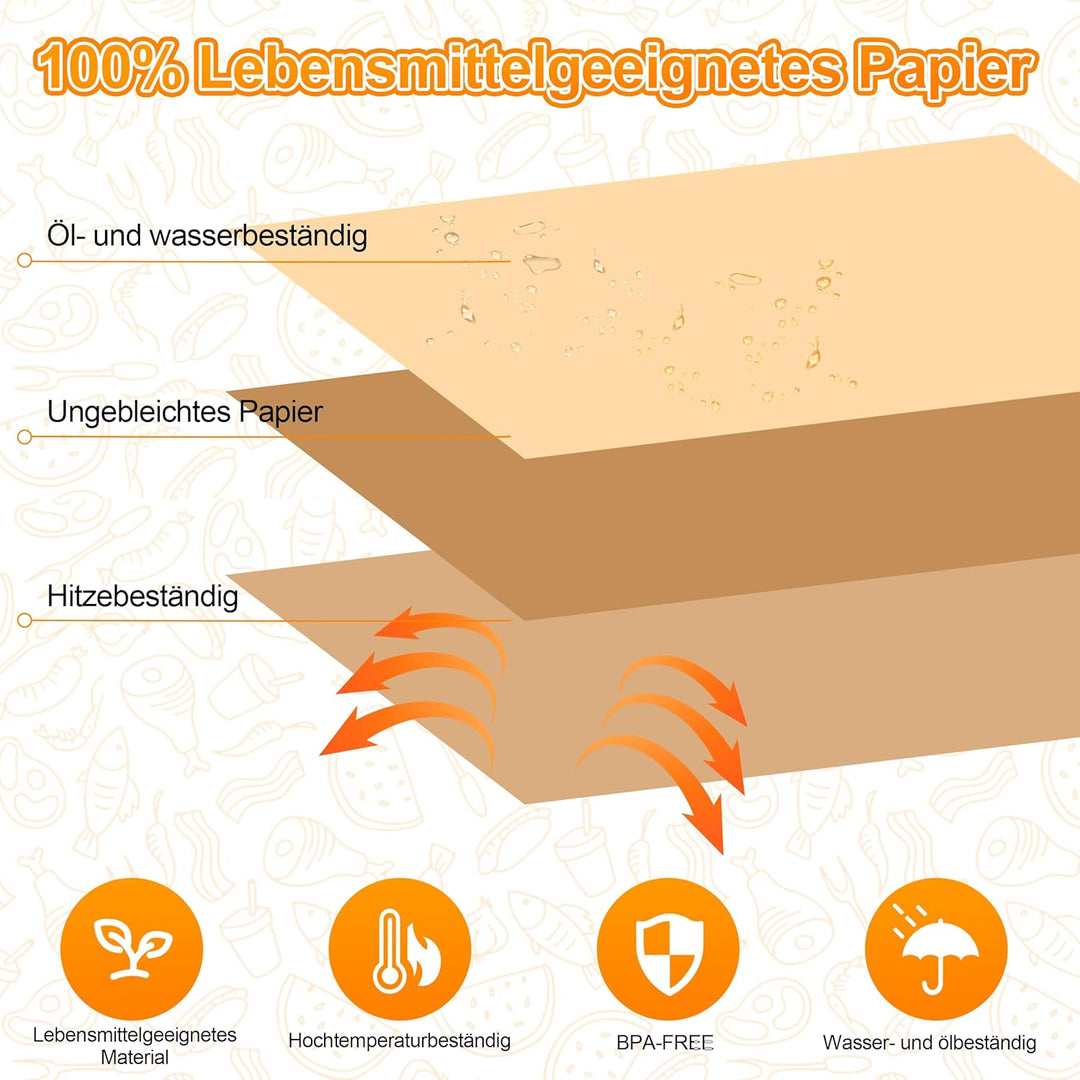 230 Stück Backpapier für Heissluftfritteuse COSORI 2 Kammern 8,5L, Airfryer Backpapier für Cosori CA