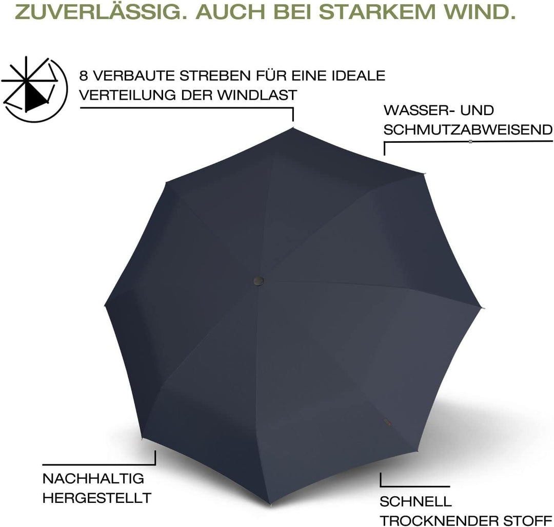 Knirps Regenschirm Horizon Manual I Nachhaltiger Regenschirm I Taschenschirm I Kompakter Regenschirm