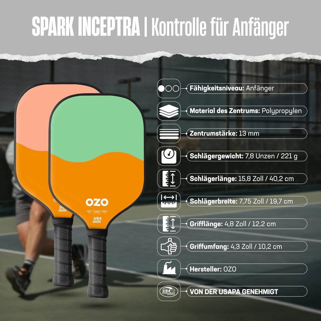 OZO Pickleball Einheitsgrösse Pistachio & Melon + Strawberry & Melon, Einheitsgrösse Pistachio & Mel