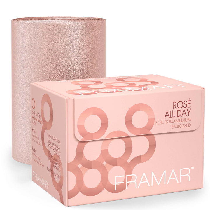 FRAMAR Roségold Strähnenfolie Für Friseur - Alufolie Friseur, Alufolie Für Strähnen Set, Haarfolie,