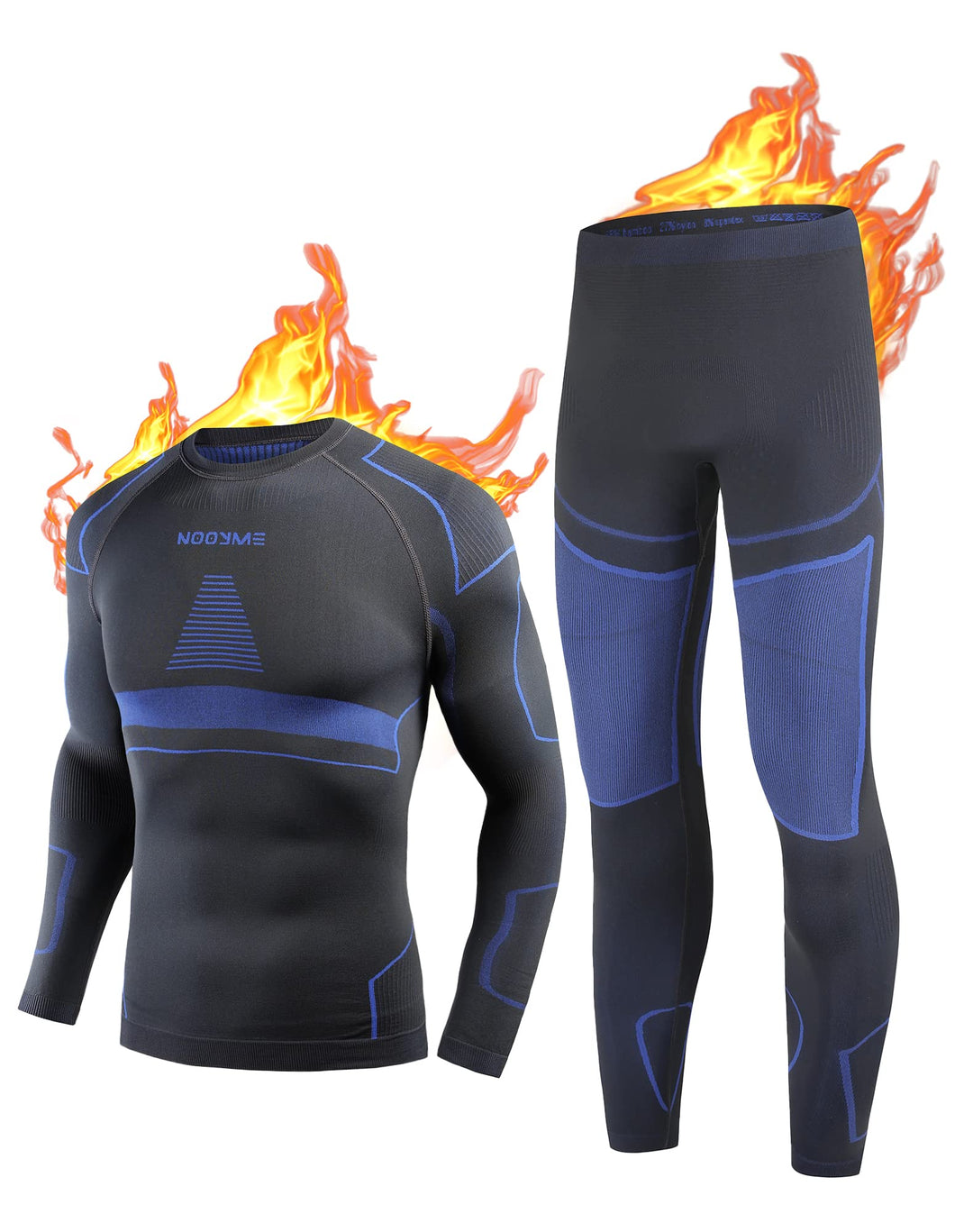 NOOYME Thermounterwäsche Herren Atmungsaktiv Thermoaktiv Funktionswäsche Herren Funktionsunterwäsche