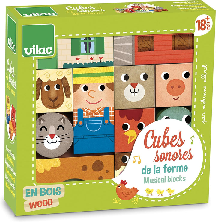 Vilac vilac2102 Farm Musical Blocks