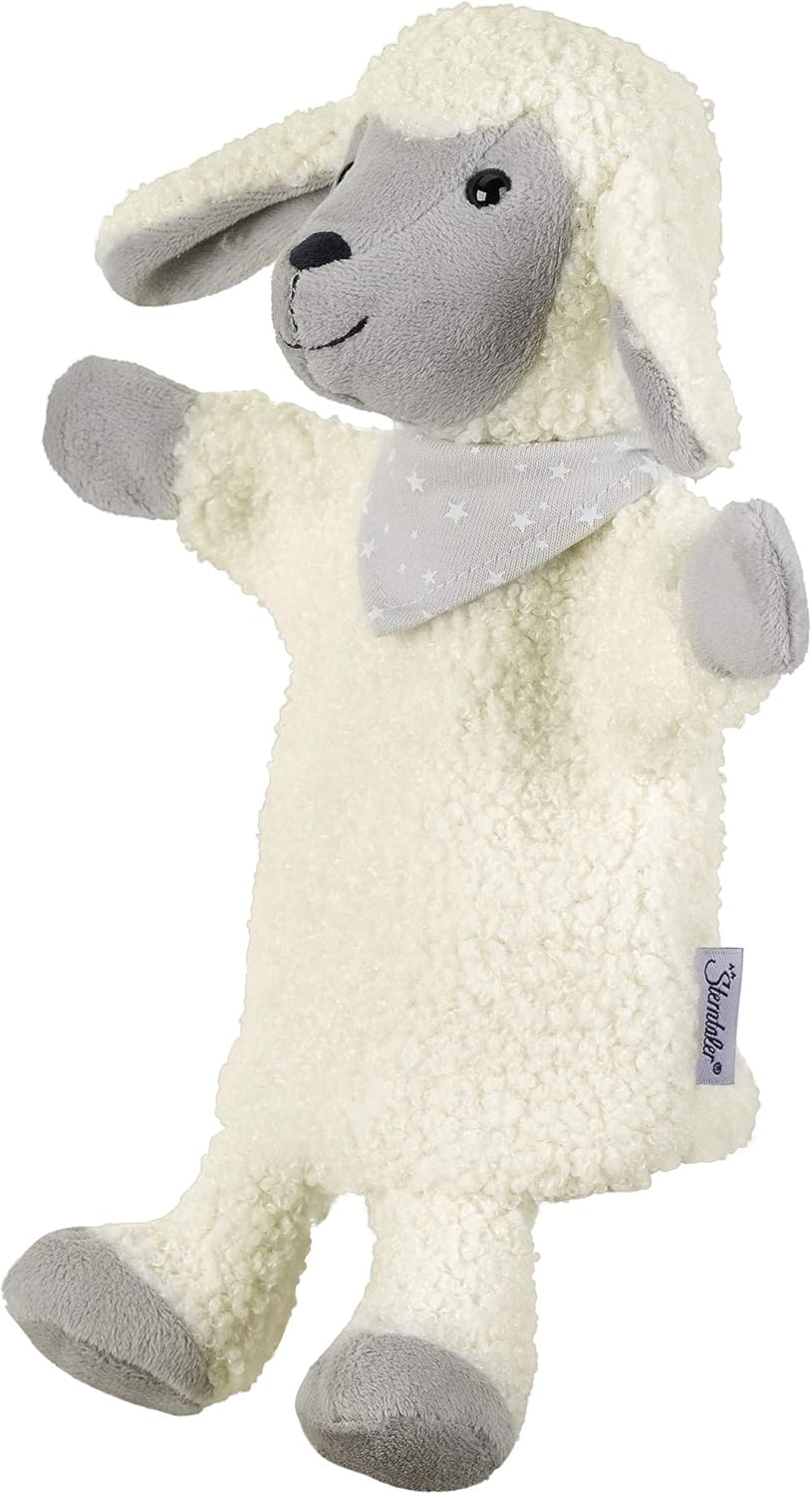 Sterntaler 3622068 Handpuppe Schaf Stanley, Ideal für Puppentheater und Rollenspiele, 26 x 21 x 8 cm