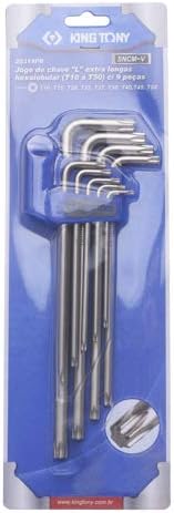 king tony Juego Llaves TORX largas - 9 Pzas