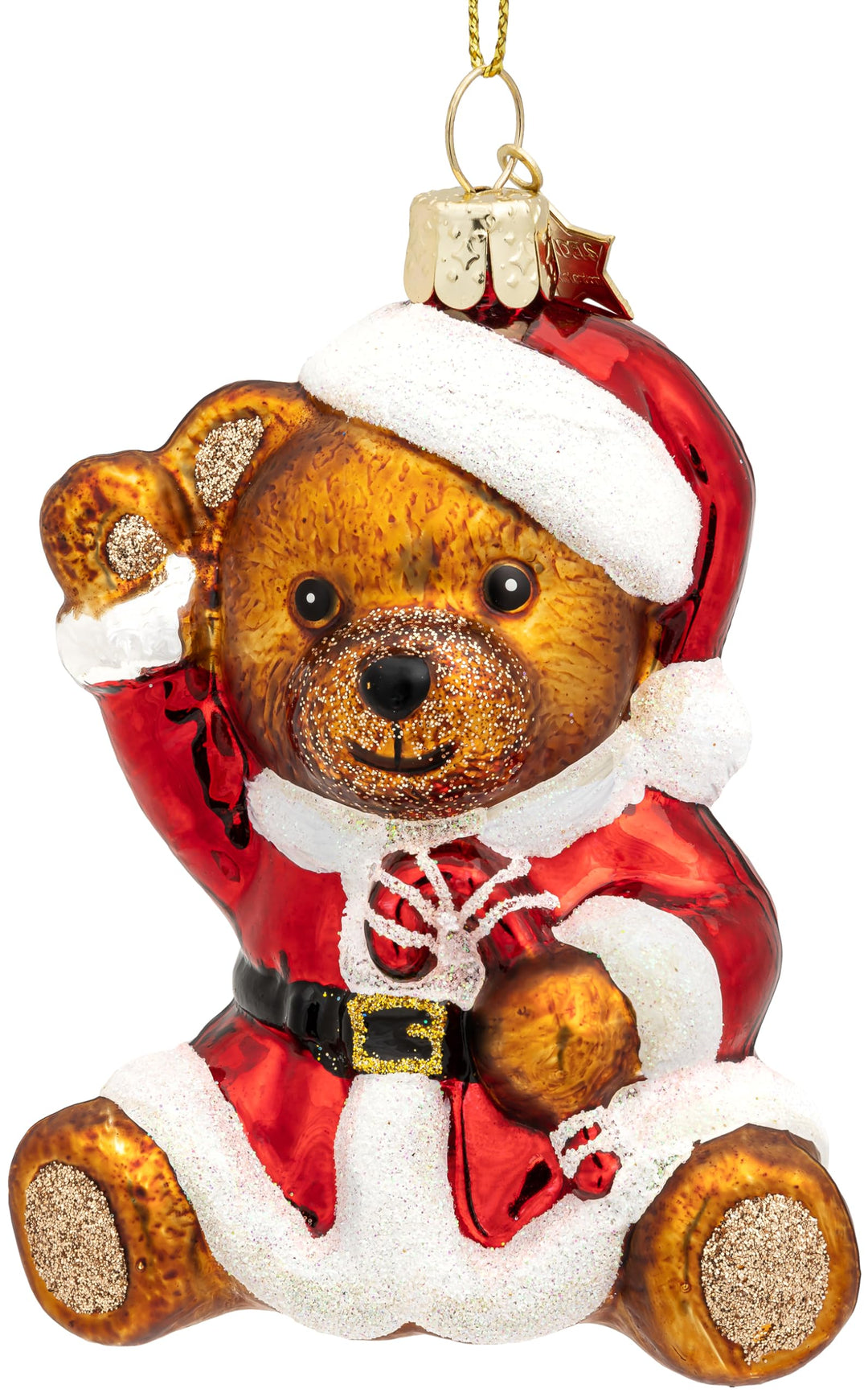 SIKORA Weihnachts Bär besondere Weihnachtskugel Glas Christbaumschmuck Deko Figur Weihnachten Anhäng