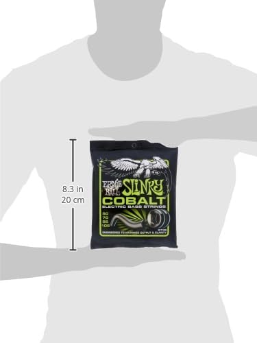 Ernie Ball Regular Slinky Cobalt E-Bass-Saiten, Stärke 50–105 Regular (50-105) 4-Saiter, Regular (50