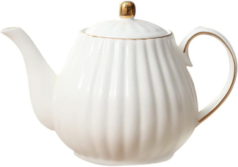 TOPBATHY Kaffeetasse Teekanne Aus Weisser Keramik K?niglicher Keramik Teekanne Porzellan Teekanne Fü