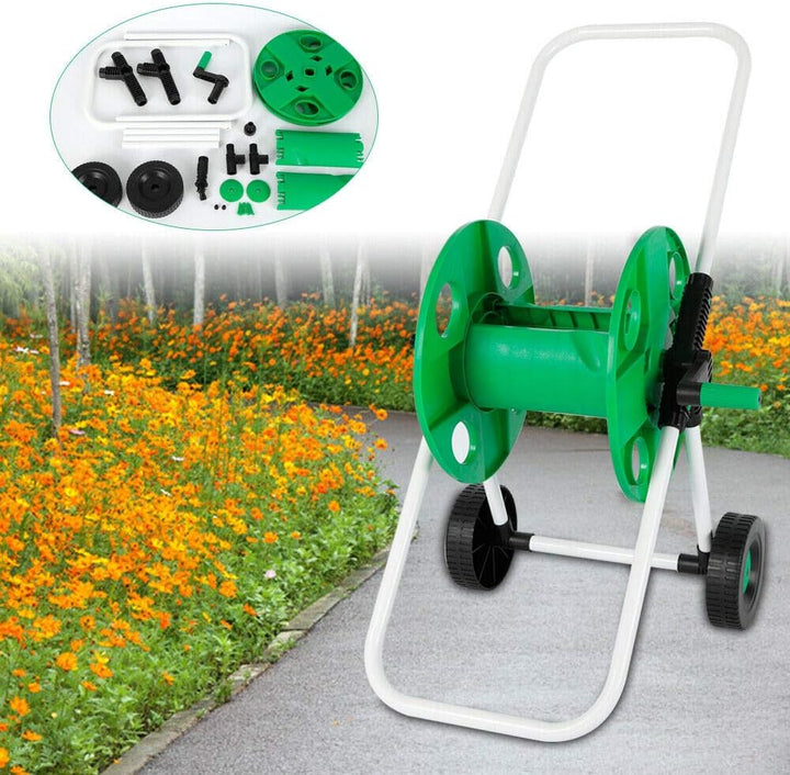 Schlauchwagen ohne Schlauch Gartenschlauch, Stabil Garten Schlauchtrommel Wagen, Gartenschlauchwagen