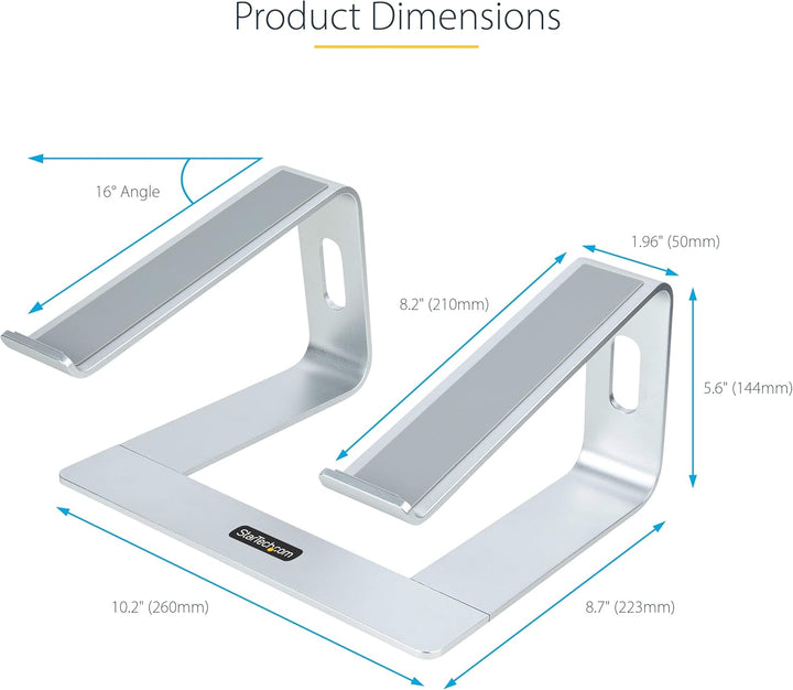 StarTech.com Schreibtisch Laptophalter, Laptophalterung/Laptop ablage/erhöhung bis 5kg Tragkraft, No
