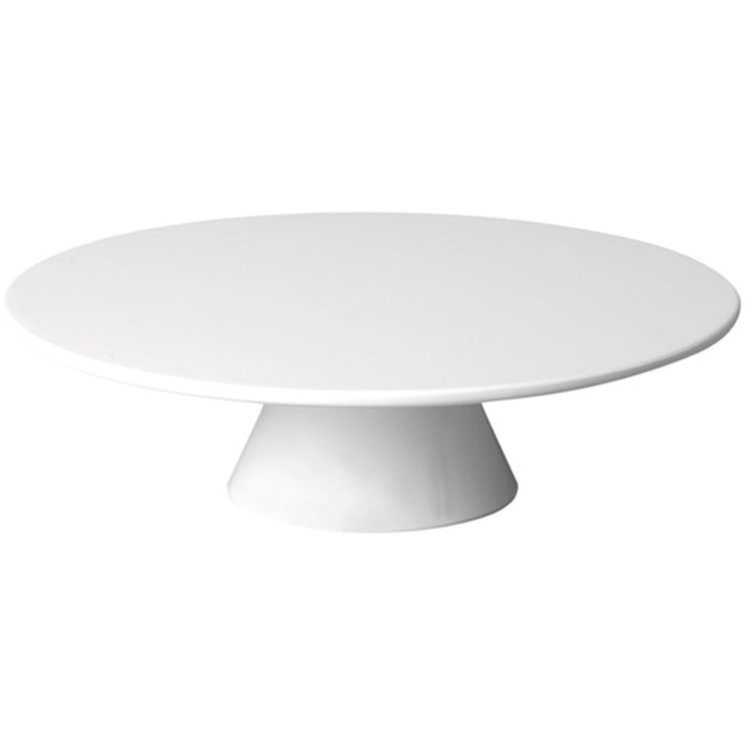 APS 83890 Servier- und Tortenplatte CASUAL, Ø 31 cm, Höhe 8 cm, Melamin, weiss Weiss 8 cm, Weiss 8 c