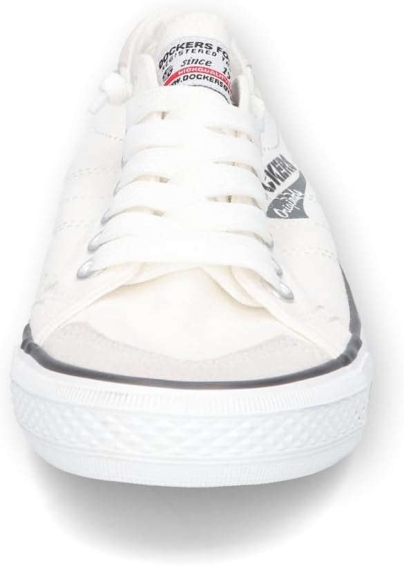 Dockers by Gerli Herren Low-Top Sneaker, Männer Halbschuhe 40 EU Weiss 500, 40 EU Weiss 500
