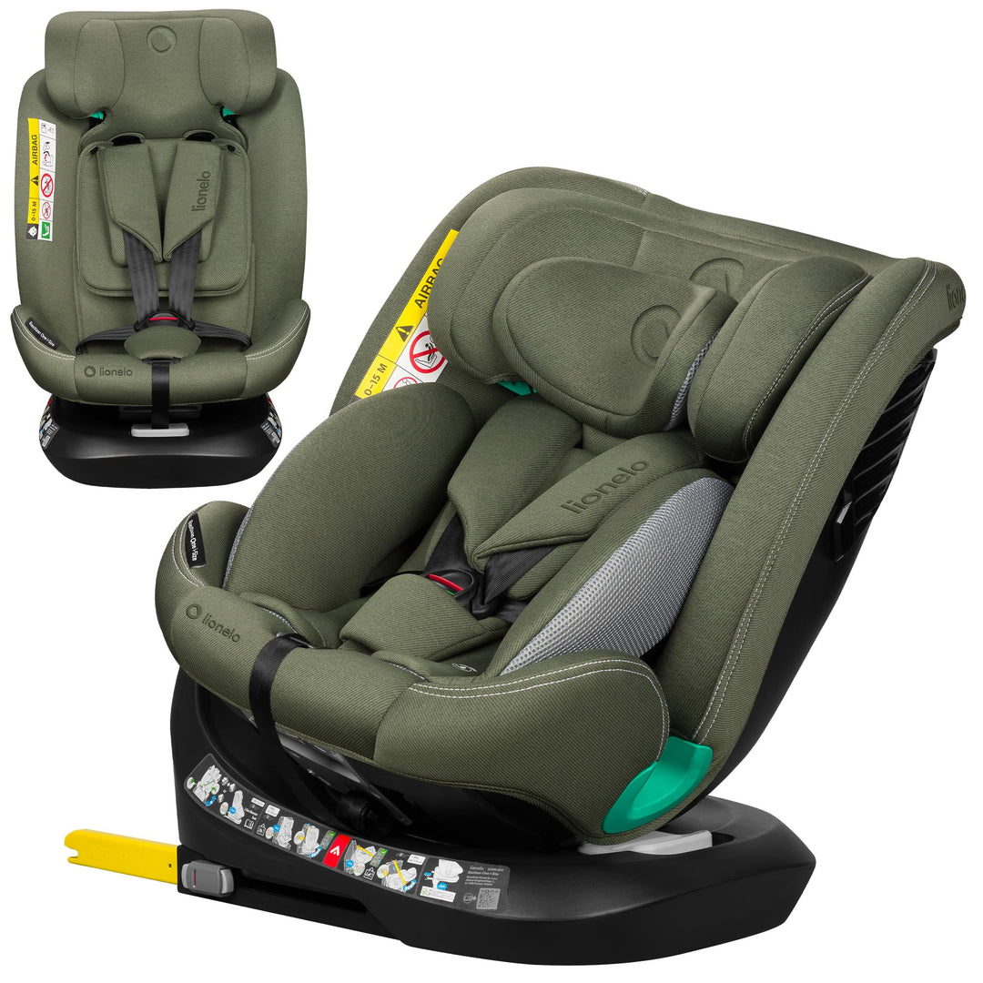 Lionelo Bastiaan i-Size One 360o drehbarer Autositz für Kinder von 40-150 cm, Montage in Fahrtrichtu