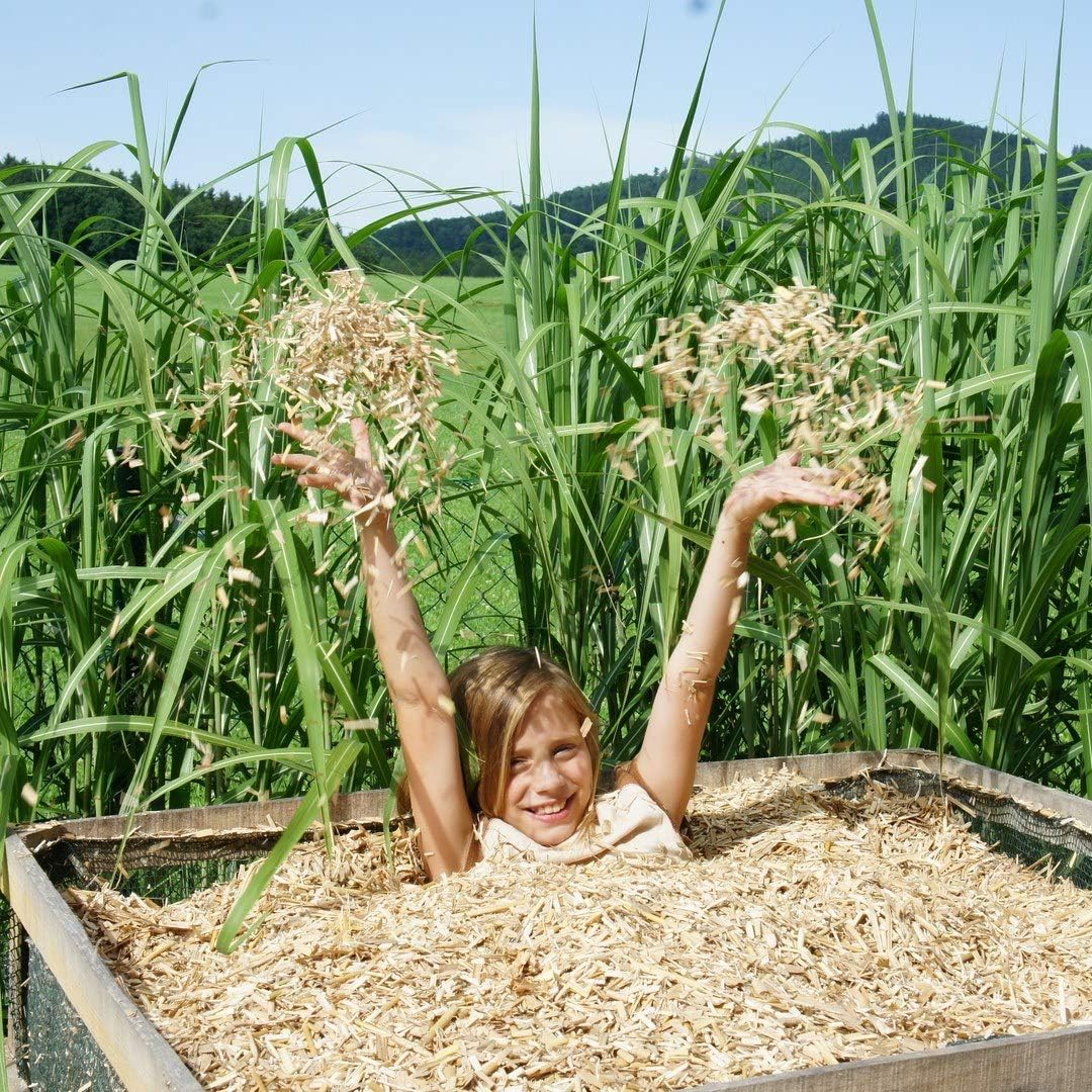 Jumbogras® Kleintier-Einstreu aus Miscanthus/Elefantengras/Chinagras-Häcksel, saugfähige Häckselgut-