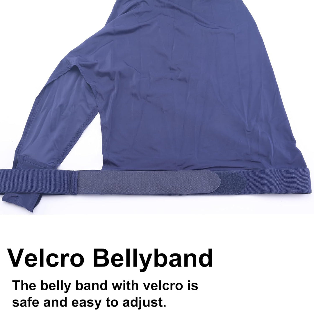 Leberna Lycra Stretch-Pferd Kapuze mit Reissverschluss - vollen Gesicht-Hals-Abdeckung M Marine, M M