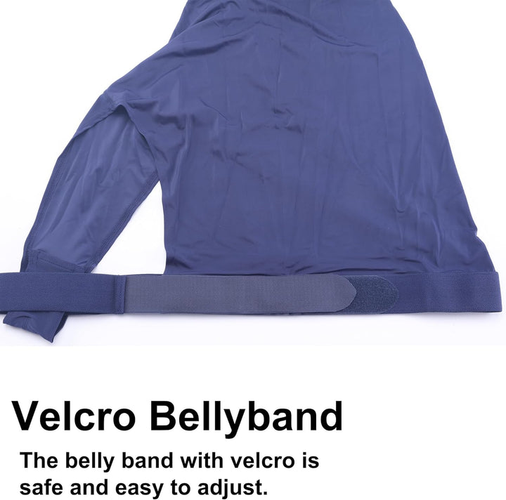 Leberna Lycra Stretch-Pferd Kapuze mit Reissverschluss - vollen Gesicht-Hals-Abdeckung S Marine, S M