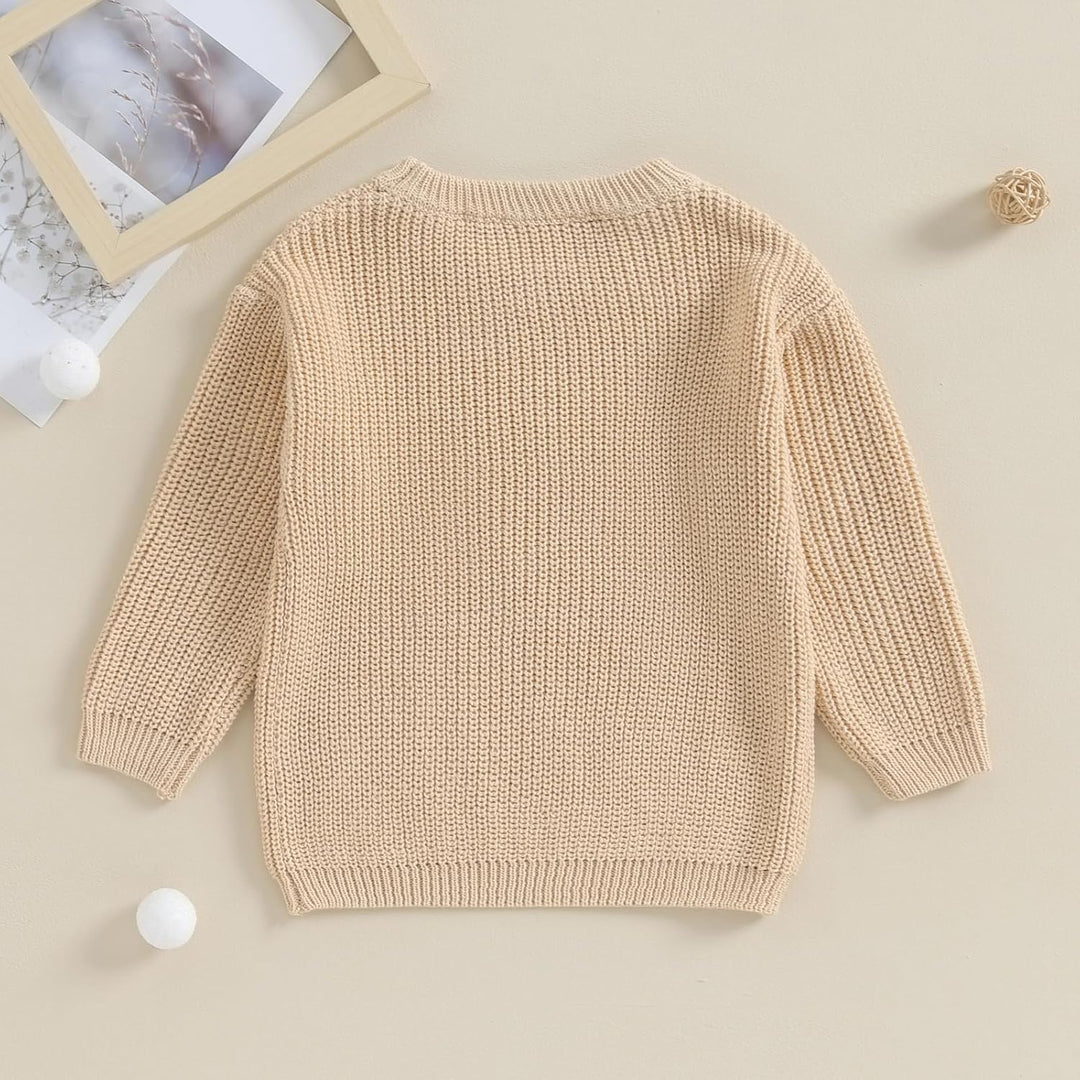 L&ieserram Baby Jungen Gestrickt Pullover Jumper Neugeborenen Kinder Langarm Strickpullover Pulli Kl