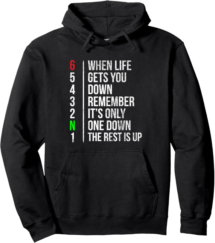 Motorbike Motorcycle Gears When Life Gets You Down Pullover Hoodie