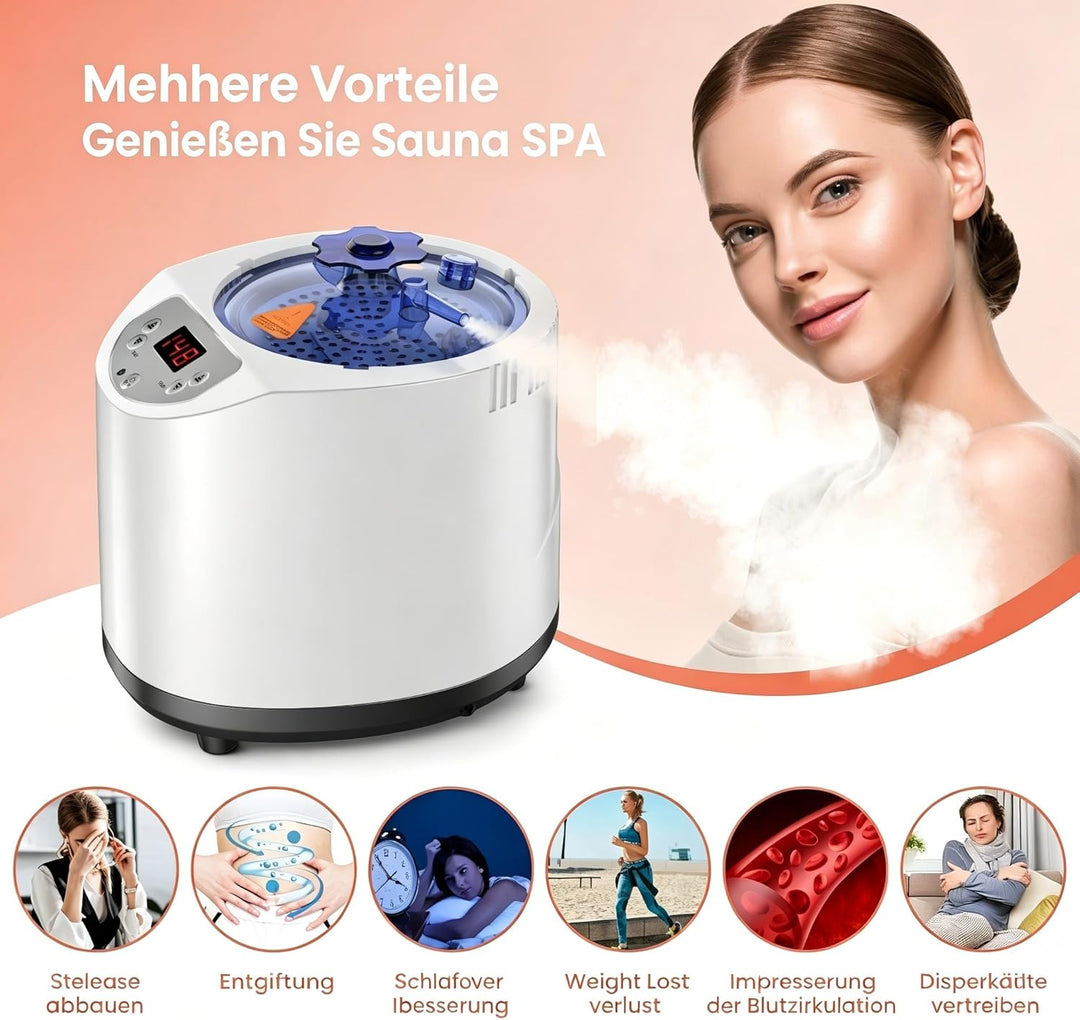 I-THERA-U Sauna Dampfgenerator - 3L Tragbare Dampfsauna Dampfgenerator, 1200W Begasungsmaschine für