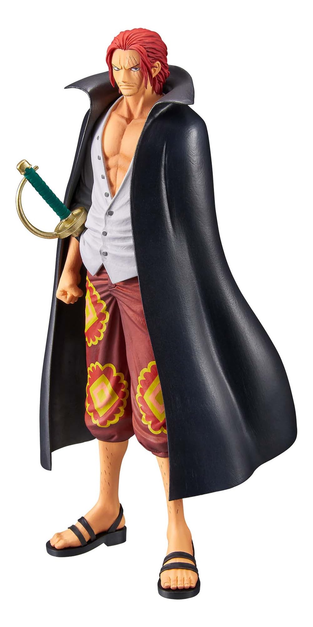 BANPRESTO Shanks One Piece Actionfigur, Film Red, Dxf The Grandline Series, 17 cm, Mehrfarbig, BP881
