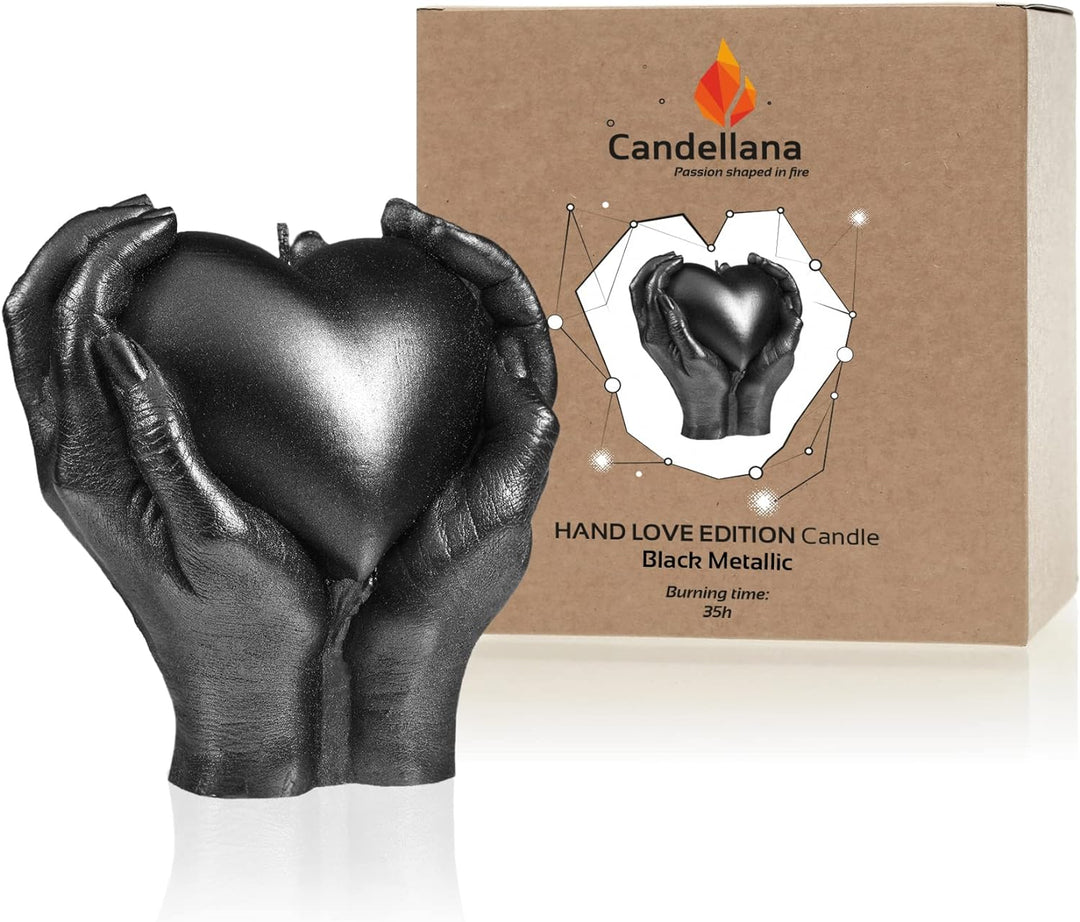 Candellana Hand LOVE Edition Kerze - Kerze für Valentinstag -Valentinstag Kerzen - Geschenkidee - Ke