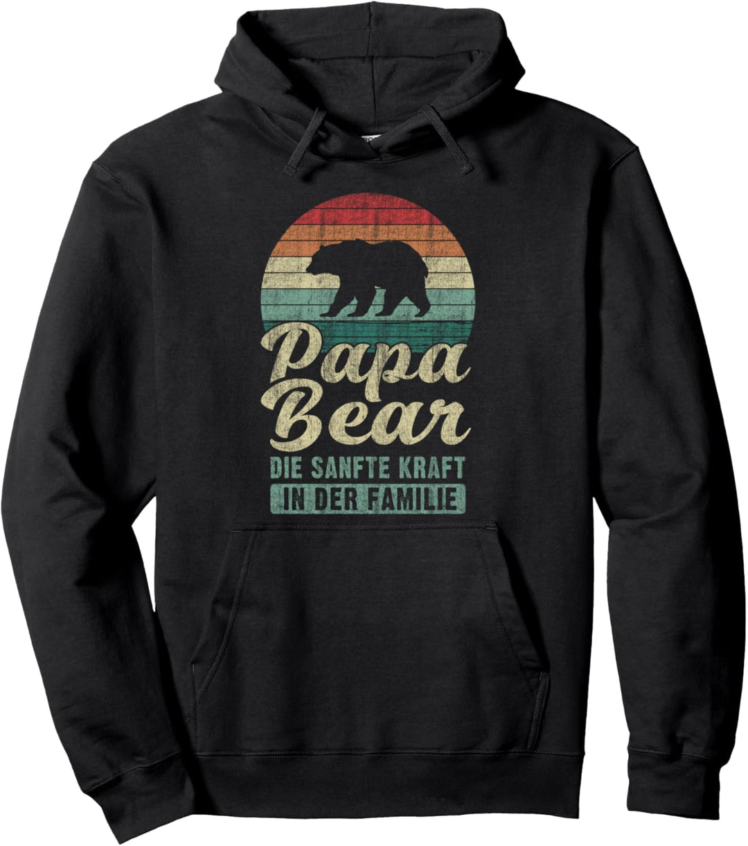 Papa Bear, Spruch für Papa, Vatertag, Bär Pullover Hoodie